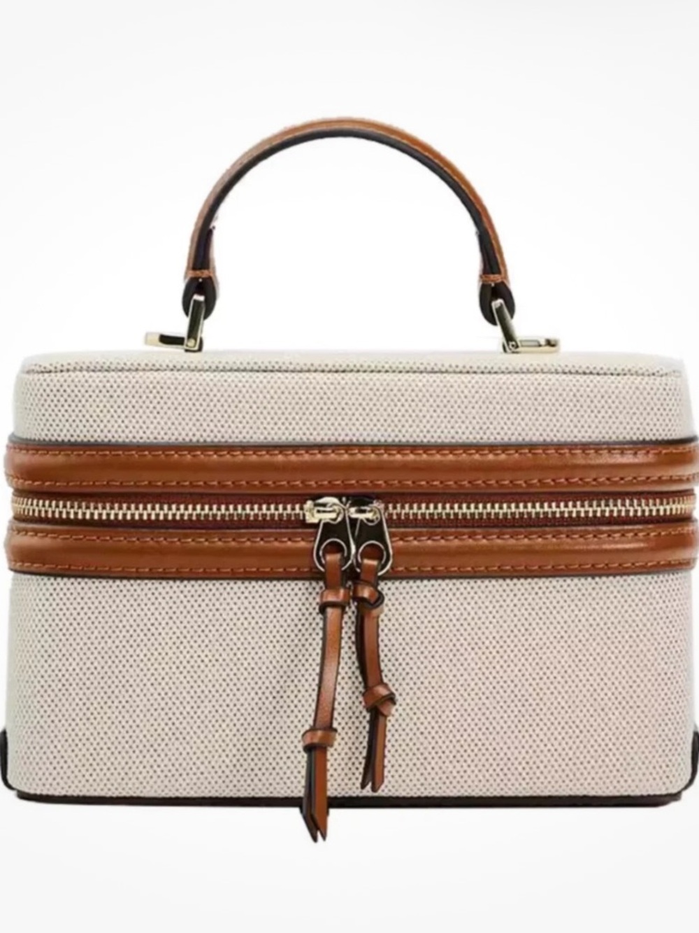 Zara Top Handle Ridged Bag
